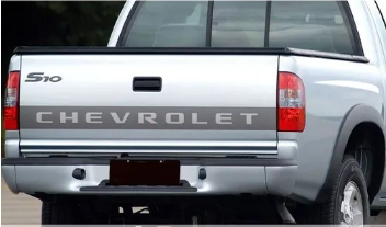 Faixa CHEVROLET Traseira S10 PRATA